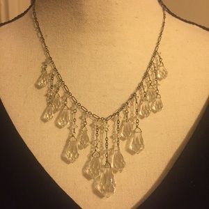 Lucy Isaacs Vintage Crystal and Sterling Necklace